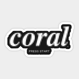 PRESS_START_WHT Sticker